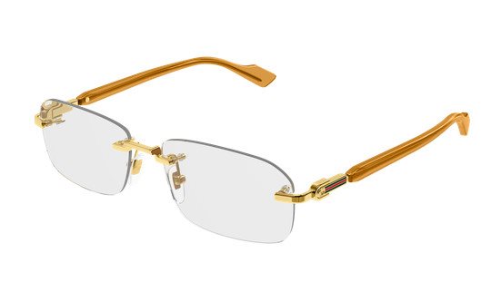 Eyeglasses frame Gucci Man GG1221O006-GOLD-YELLOW-TRANSPARENT56 - GG1221O006-GOLD-YELLOW-TRANSPARENT56